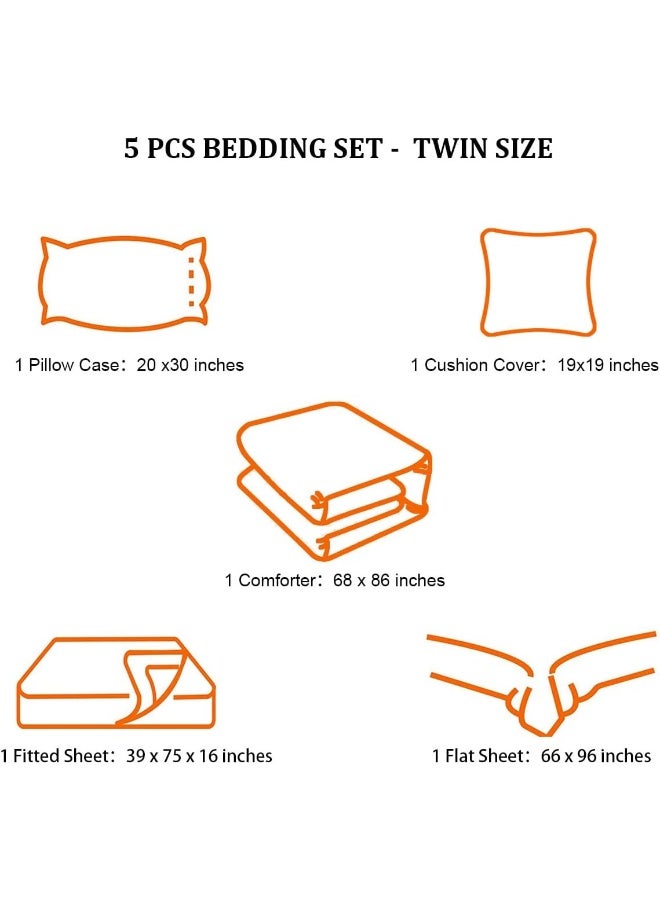 lris Bedding Bed in a Bag for Gaming Set, Boys Gamer Comforter Set with Flat Sheet, Fitted Sheet, Pillowcases, Cushion Cover - Image 5
